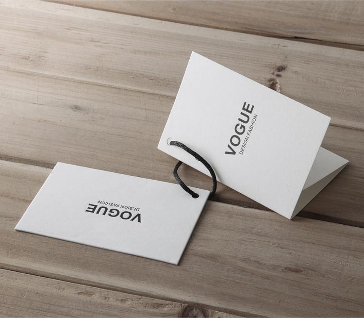 New Book Style Folded Clothing Tag