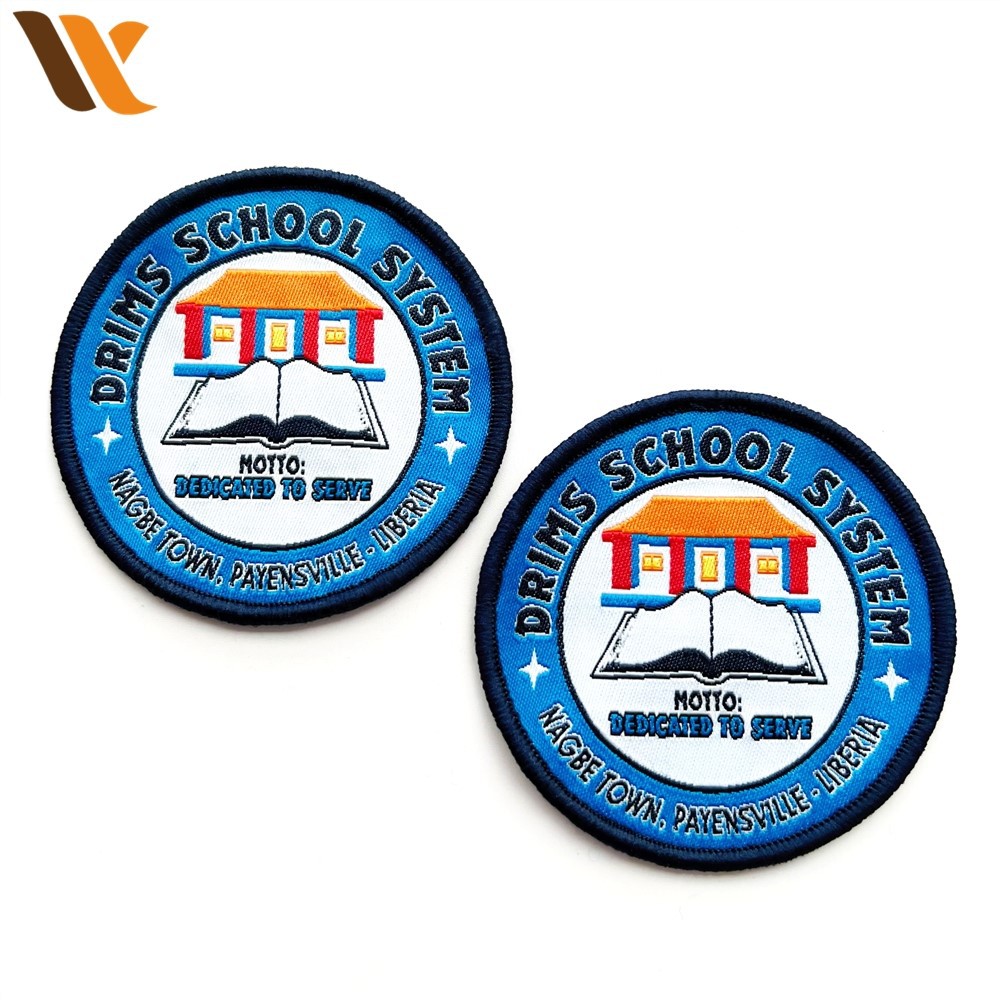 Custom Chinese School Woven Patches 2