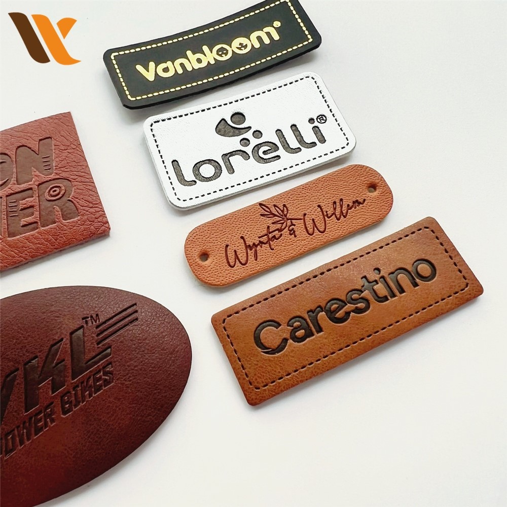 Custom Rustic Natural Leather Labels 4 Custom Rustic Natural Leather Labels 4