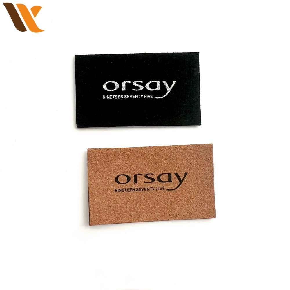 Wholesale Printed Brand Suede Leather Labels 3