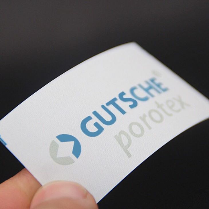 Custom White Print Nylon Satin Label Printing For Clothing
