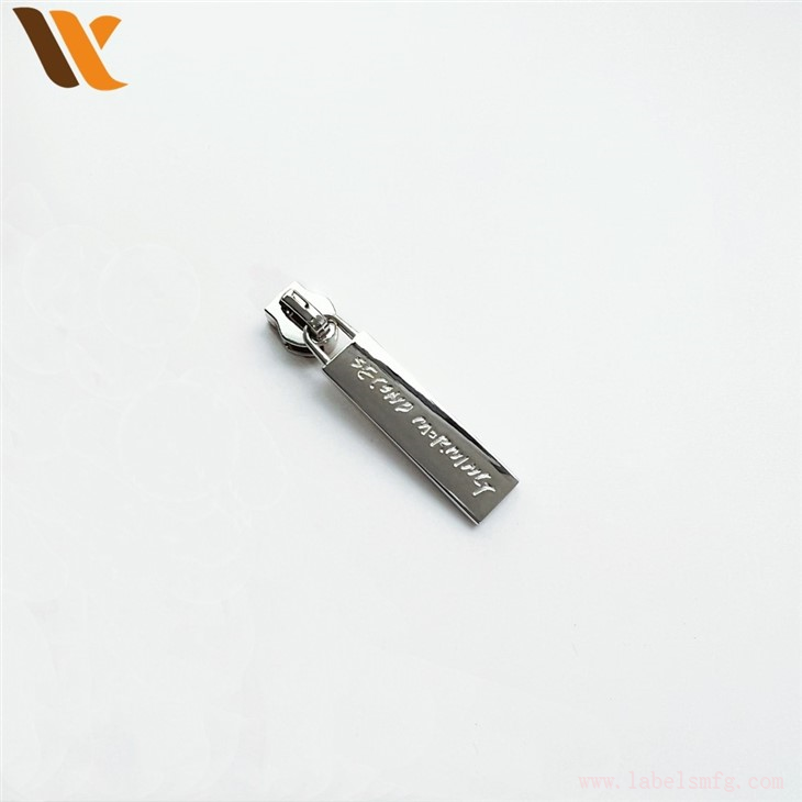 Custom Logo Bag Hardware Metal Zipper Puller